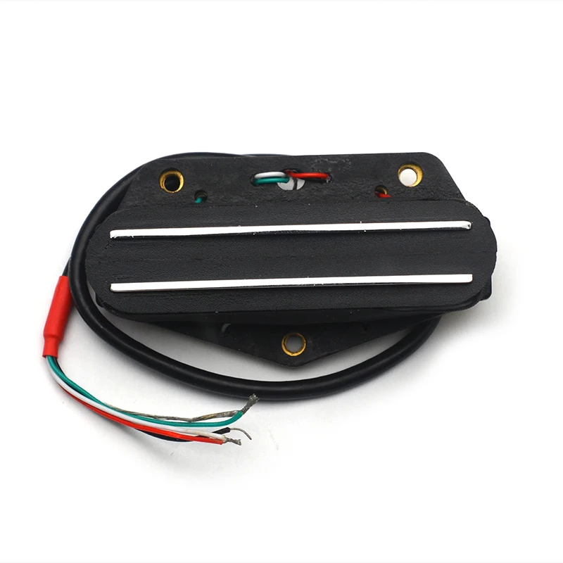 TL Style Bridge Humbucker Dual Rail Dual Coil Pickup 9K/16K 4 Conduct Cable Coil Splitting Pickup Black