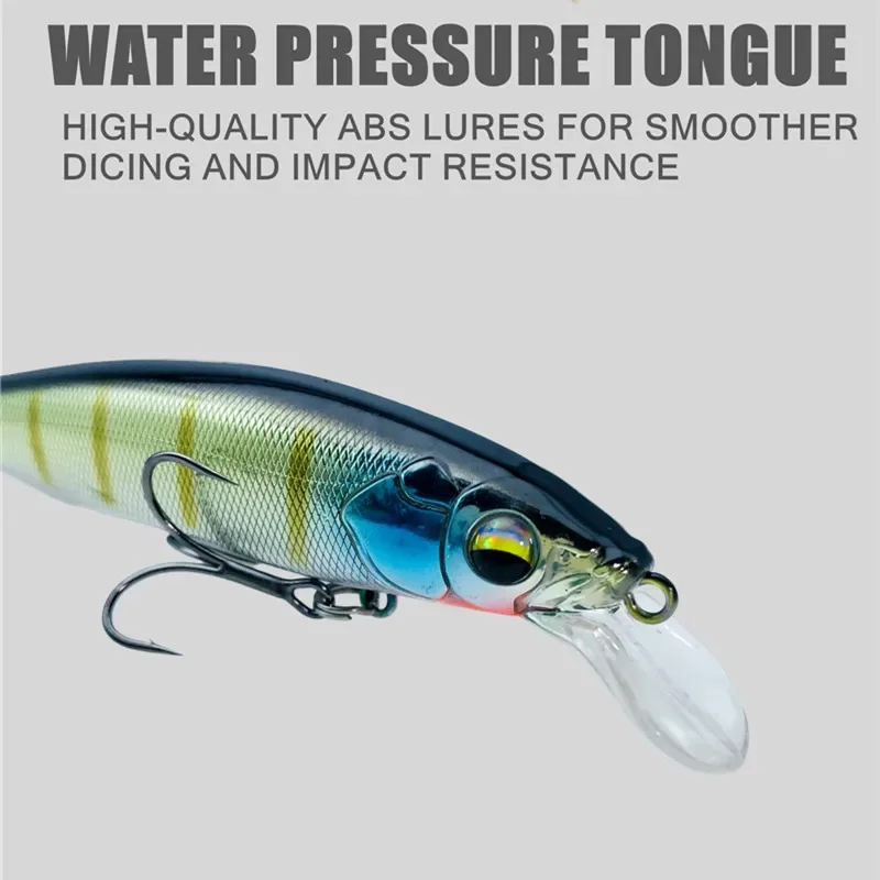 جرينسبيدر جديد تعليق الصيد إغراء أسماك المتذبذب الطعم الاصطناعي الطعم الثابت تعليق 110 مللي متر 18.5 جرام 2 السنانير #6