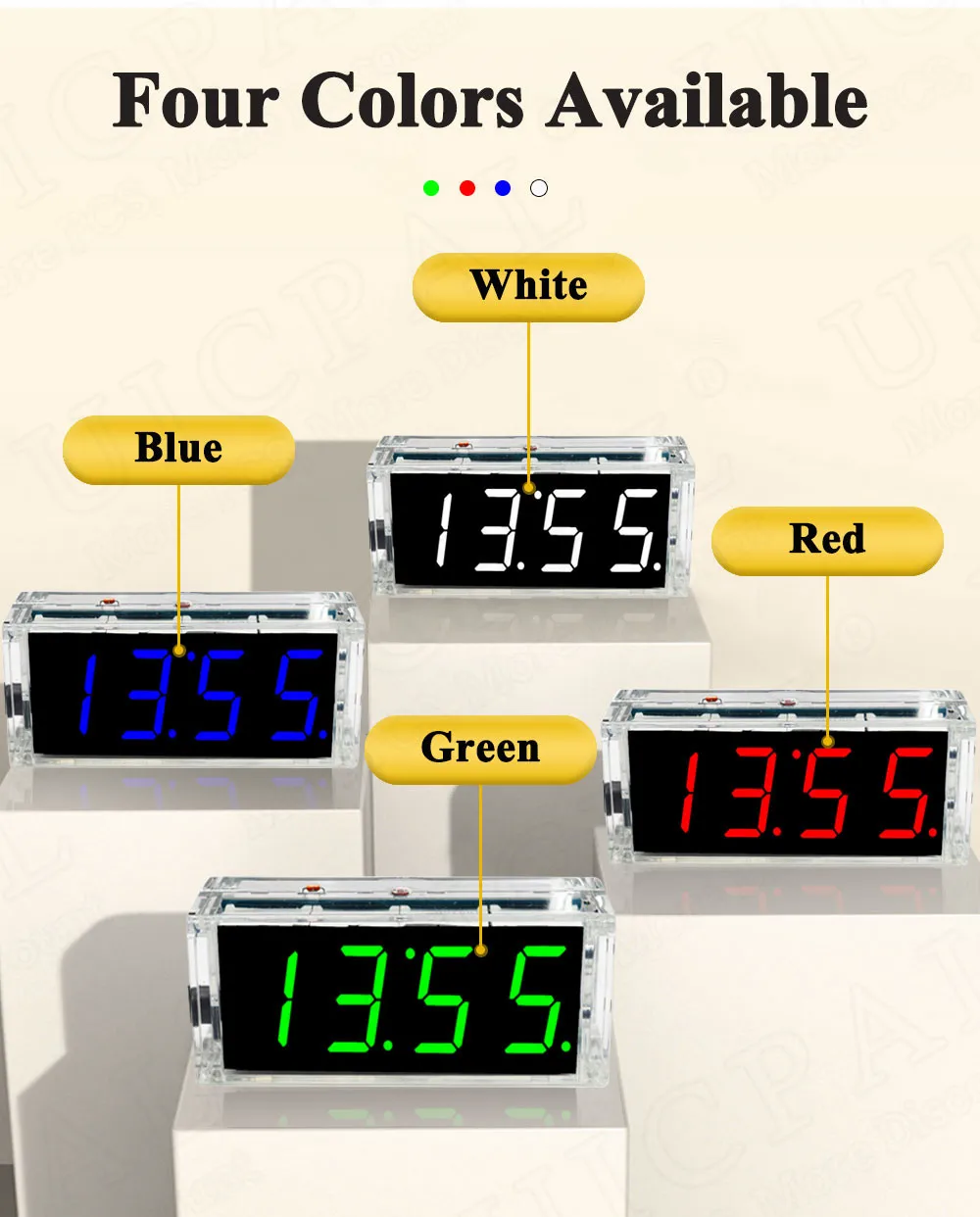 DIY Digital Clock Kit Display Date Week Temperature Alarm DS1302 Soldering Project Learning Practice Solder Diy Electronic Kit