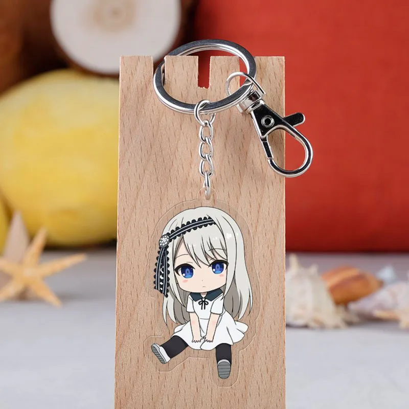 Anime Kaguya-sama: Love Is War Keychain Cartoon Figure Acrylic Pendant Keyring Cartoon Cute Anime Character Key Chain Wholesale