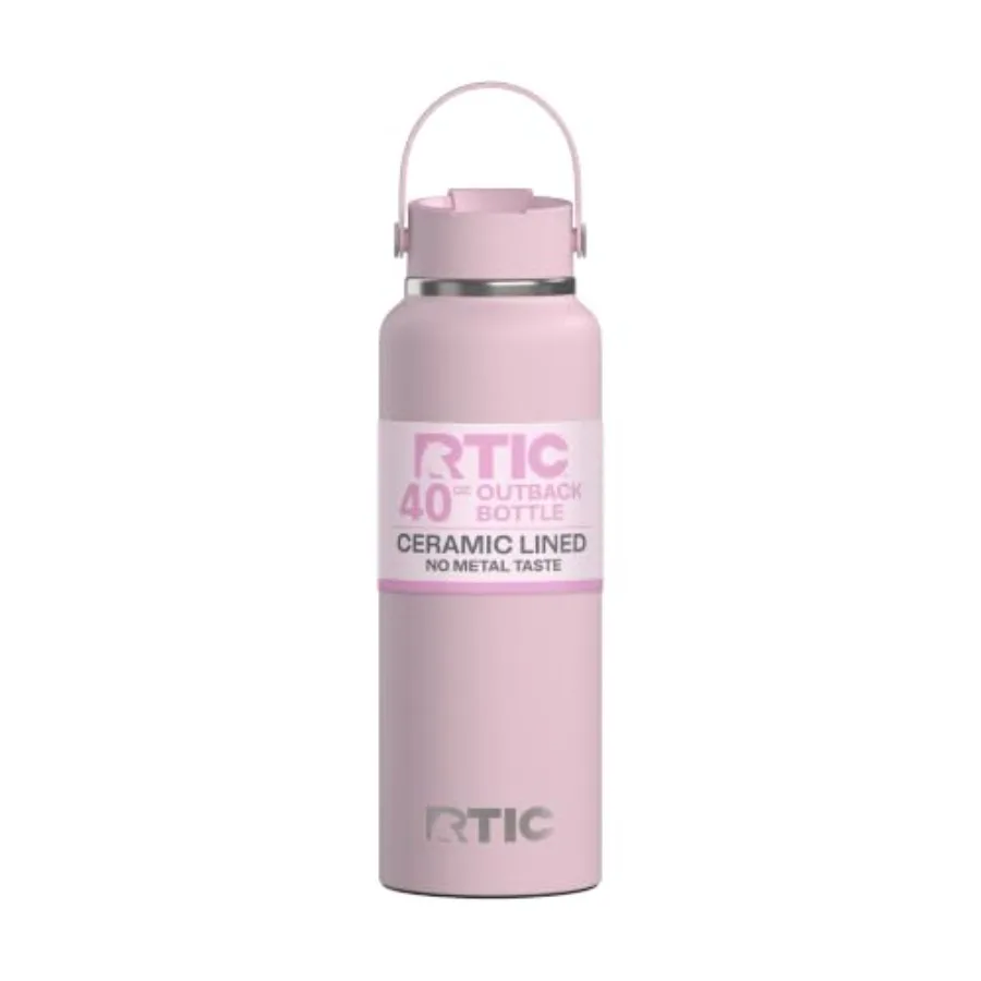 Outback Water Bottle, Ceramic Lined, Insulated, Stainless Steel, for Hot and Cold Drinks, Coffee, Car, Camping, Running, Sports