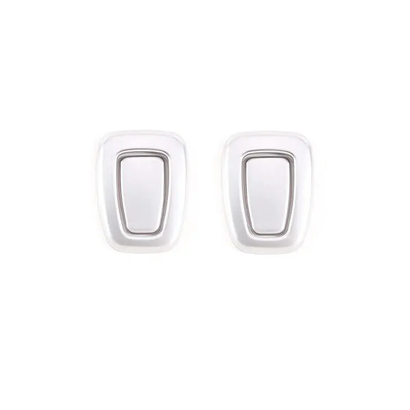 

4PCS ABS Matte Silver Car Front Seat Headrest Button Cover For BMW X3 E83 2006-2010 Interior Decorative Trim Accessories