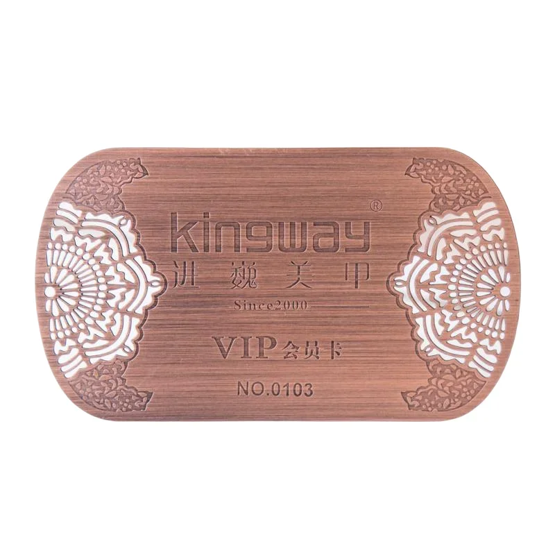 

Специальный дизайн, подарочная карта из матового розового золота толщиной 0,5 мм, шелковая печать, карты из нержавеющей стали