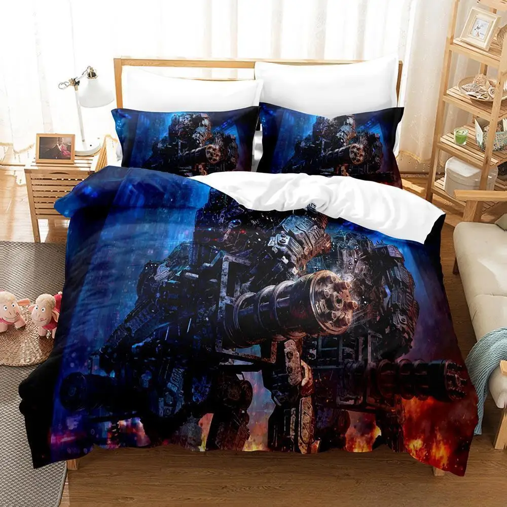 

New Anime Robot Bedding Set Single Twin Full Queen King Size Bed Set Adult Kid Bedroom Duvet cover Sets 3D Print Bed Sheet Set