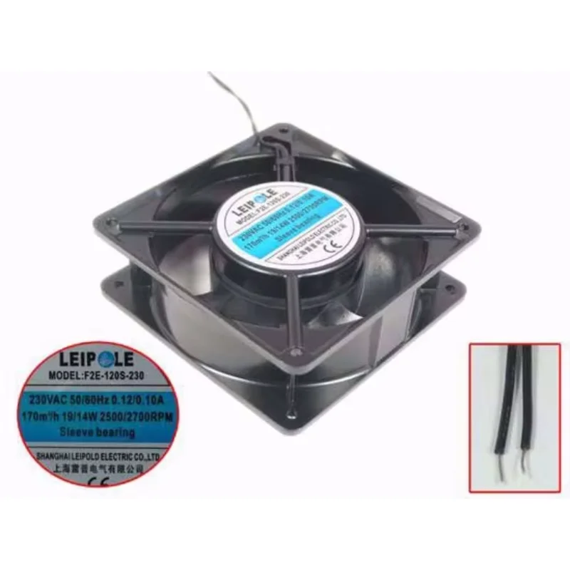 

Jamicon LEIP-LE F2E-120S-230 AC 230V 0.12A 120x120x38mm 2-Wire Server Cooling Fan