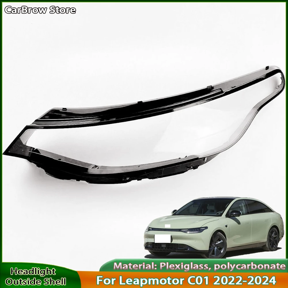 

Headlamp Shell Replace Original Lampshade Plexiglass For Leapmotor C01 2022 2023 2024 Headlight Cover Transparent Lens