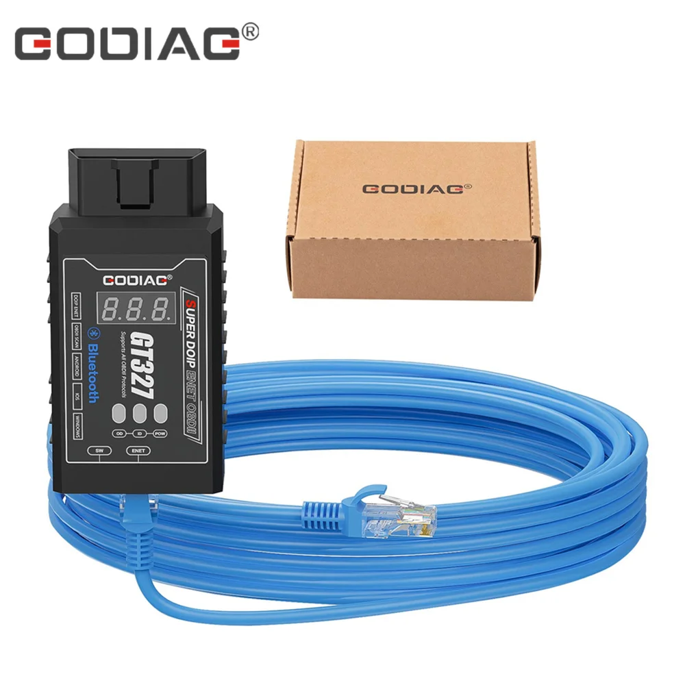 

GODIAG GT327 SUPER DOIP ENET OBDII ELM327 v1.5 Полный сканер для iOS/Android/Windows Поддержка напряжения дисплея Bluetooth