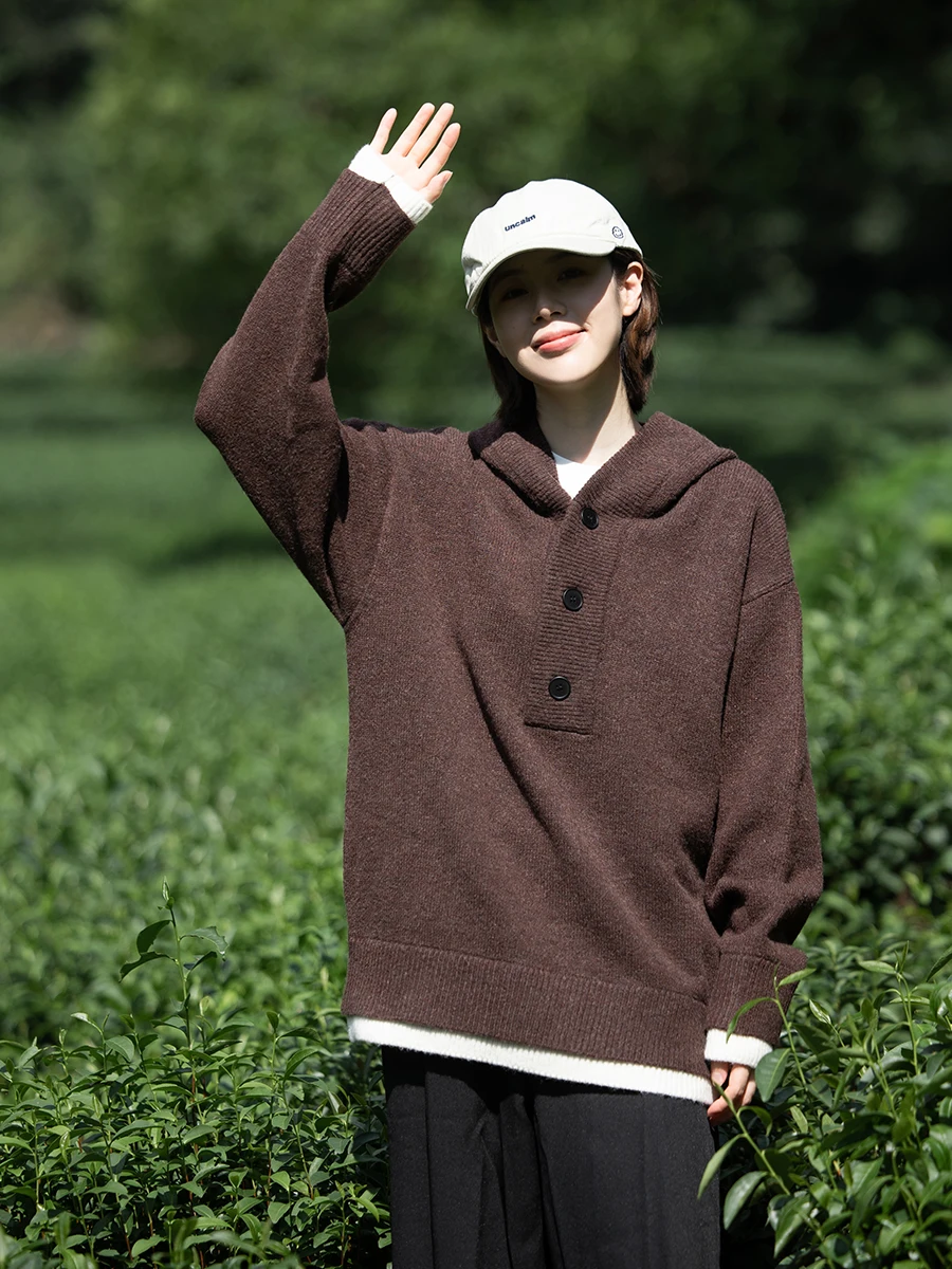 

Нейтральный мужской свитер с капюшоном, открытый осенне-зимний теплый полиэфирное волокно, повседневный, удобный, мягкий, для поездок на работу, Faion