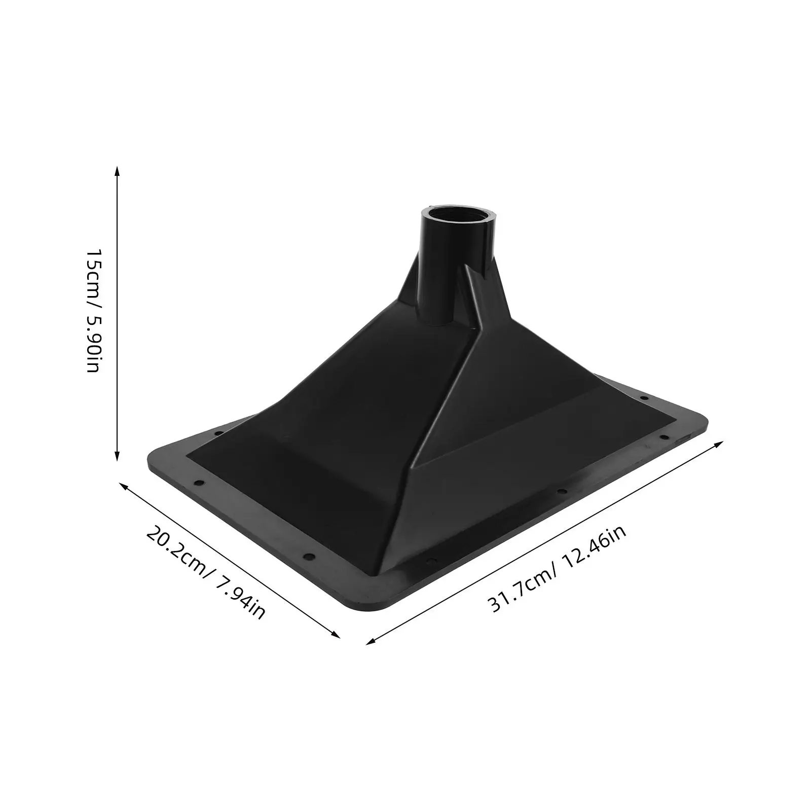 Rectangle Speaker Horn for Conference Room Outdoor Dj Stage Cabinet Audio System Plastic Compression Horn with Internal Thread