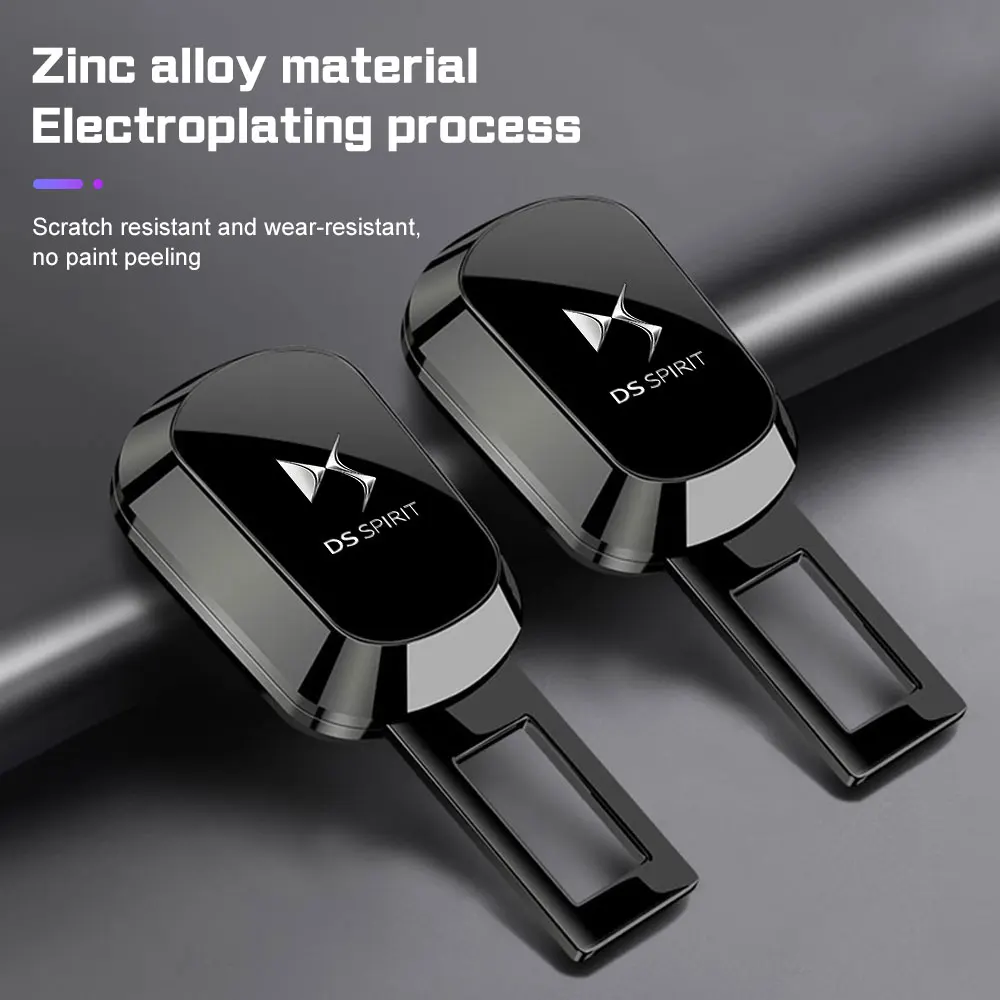 

Metal Car Seat Belt Clip Extender For DS SPIRIT DS3 DS4 DS4S DS5 5LS DS6 DS7 DS9 Auto Seatbelt Lock Buckle Plug Thick Extender