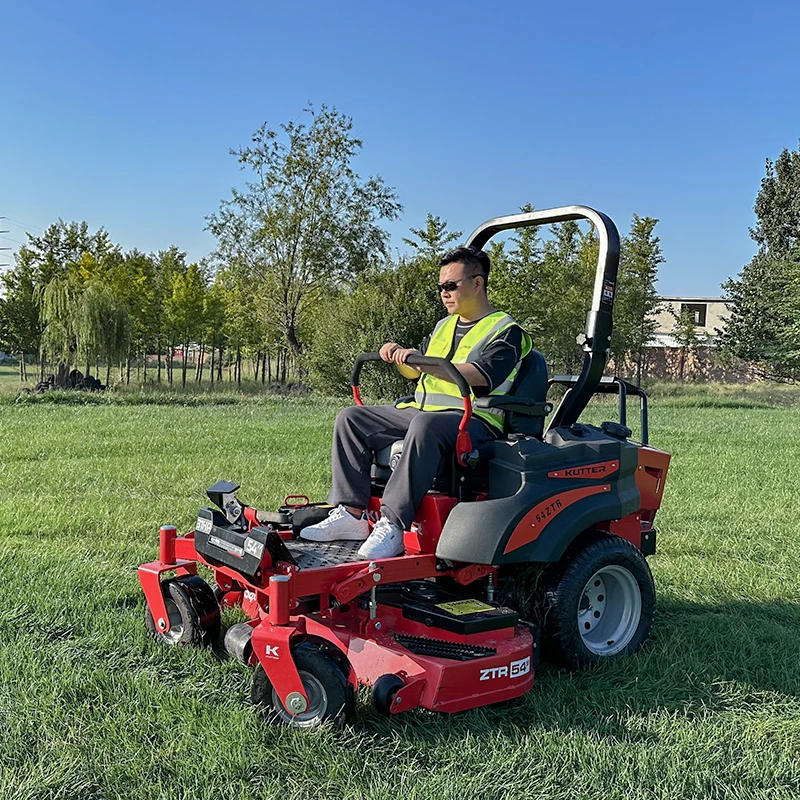 54 Inch Riding Mower Turn Commercial ZONSEN 33HP V-Twin Engine Hydrostatic Gearbox Fabricated Steel Deck