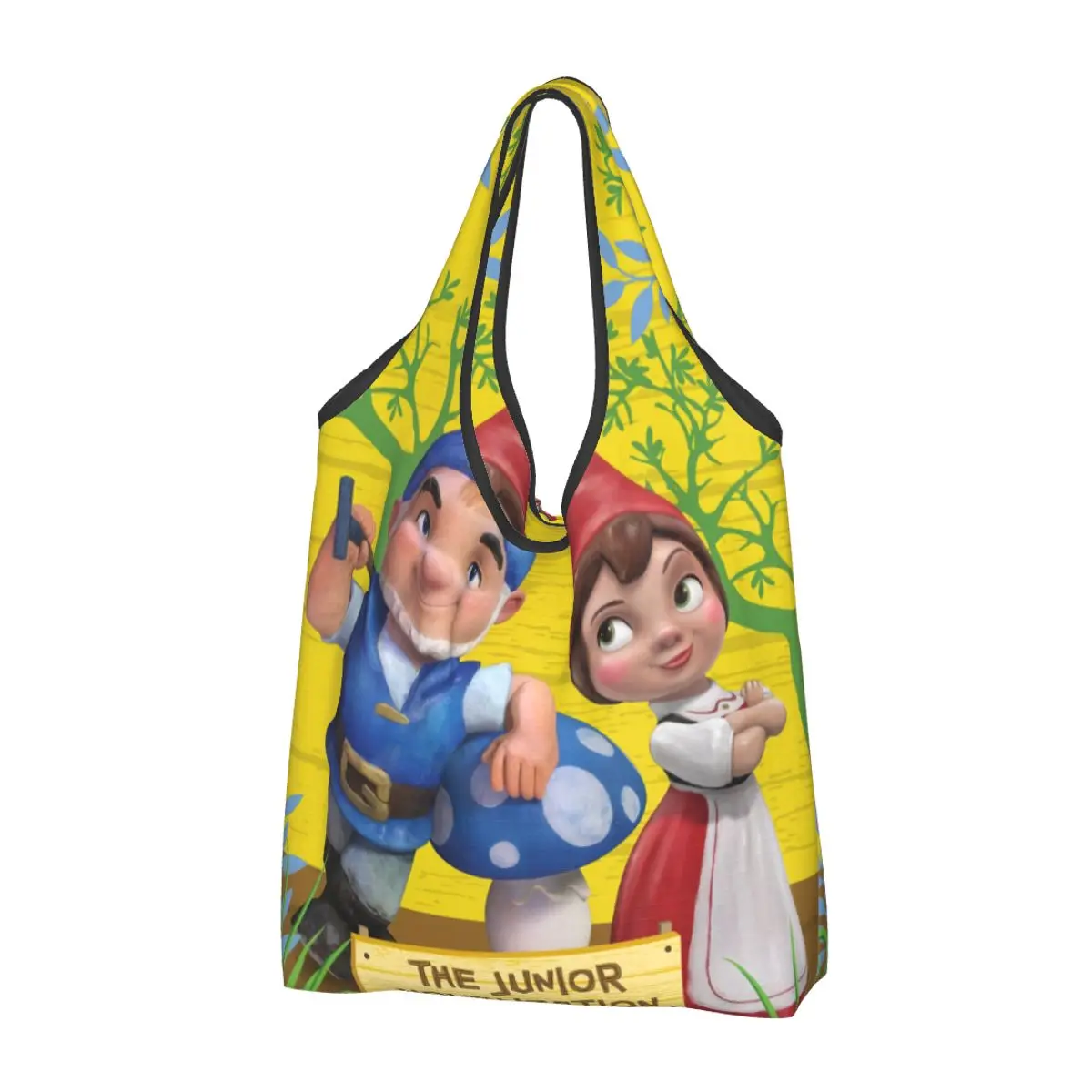 

Пользовательская переработка Gnomeo & Juliet Love Фантастическая сумка для покупок, женская сумка-тоут, портативные сумки для покупок для продуктов