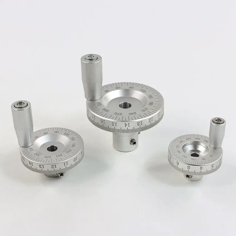 Fine tuning metal machine tool scale handle with hole laser scale handwheel with scale ruler scale handwheel 42mm 50mm 64mm