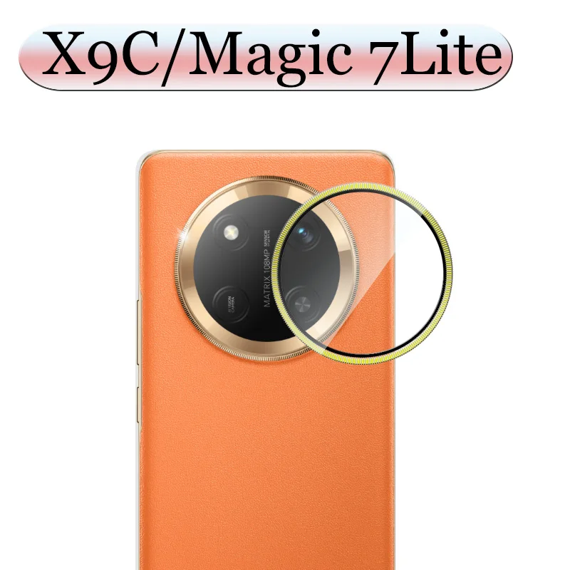 

Matel Ring Camera Protector For Honor X9C Magic7Lite Camera Glass Lens Protector 3D Design High-quality