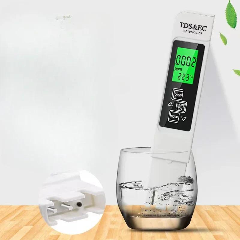 Professional 3 In 1 Tester Water Meter TDS EC Temperature Meter Digital LCD Water Testing Pen Purity Filter Water Quality