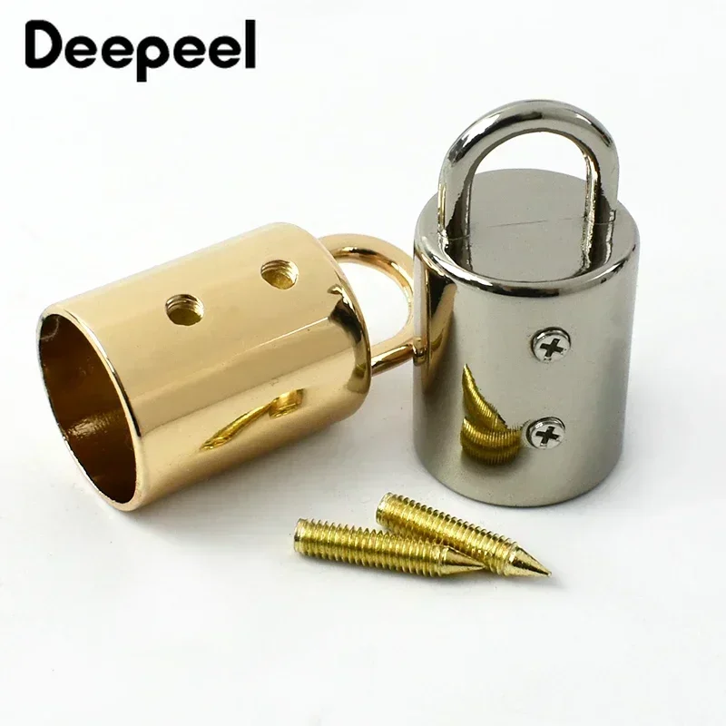 5/10/20Pcs Deepeel 14mm Metal Bag Buckle Handbag Strap Tassel Cap Clasp Hook Connector Hanger Rope Lock DIY Hardware Accessories