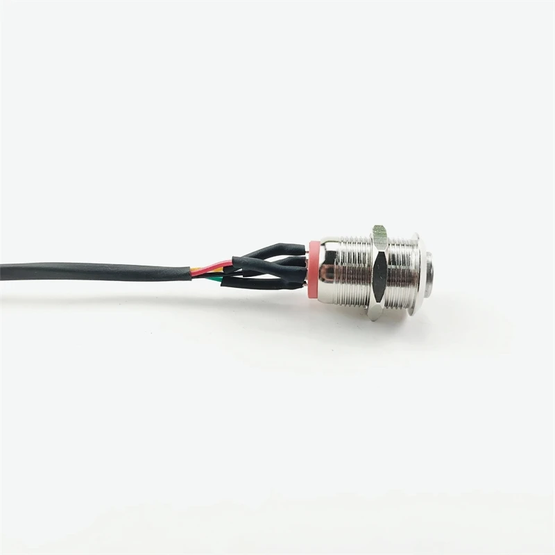 500mm JK BMS Switch Wire with Metal Power Push Button Switch On-off Wire Harness Power Port  Mini Waterproof Round Switch