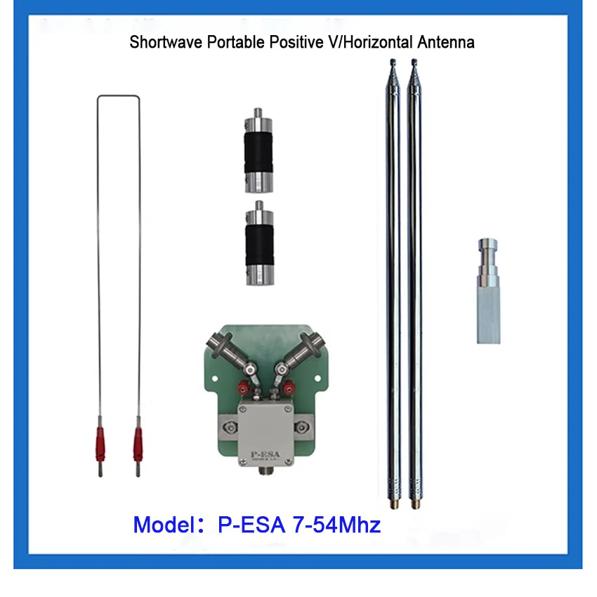 

P-ESA 7-54MHz 120W FM CW SSB Short-wave Portable Positive V Horizontal Antenna Dipole Antenna Broadband Antenna