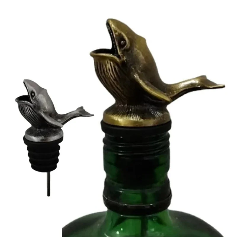 Special Ocean Series Sea Whale Wine Pourer Bar Tools Bionic Pour Spouts Holiday Handmade Gift Artwork Wine Mouth