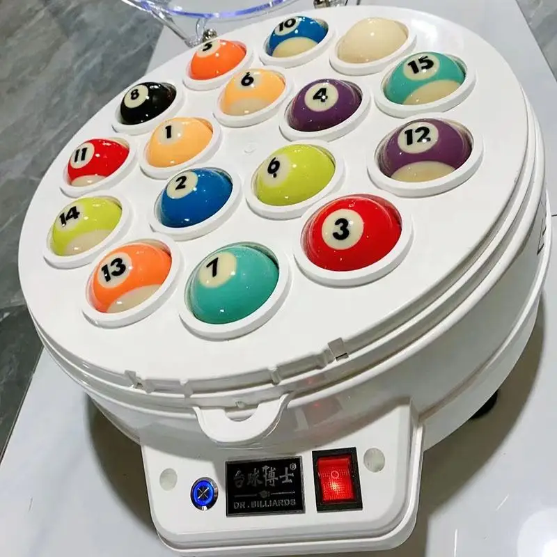 

Hot Selling Automatic 16pcs Billiard Pool Ball Cleaning Machine Pool Ball Cleaner
