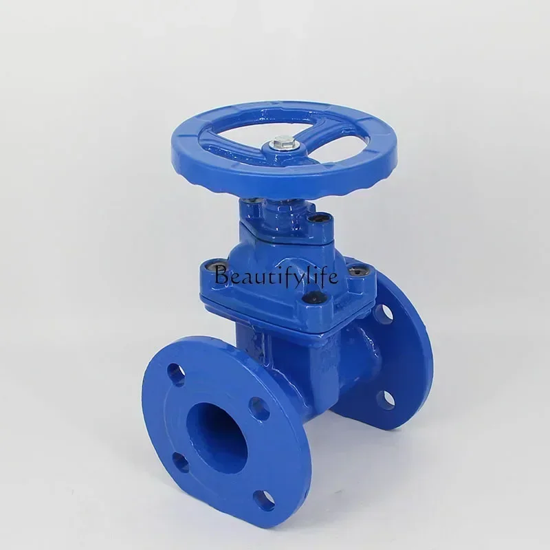 

004 Z45X-16Q soft sealing flange dark rod gate valve elastic seat sealing ductile iron switch gate valve