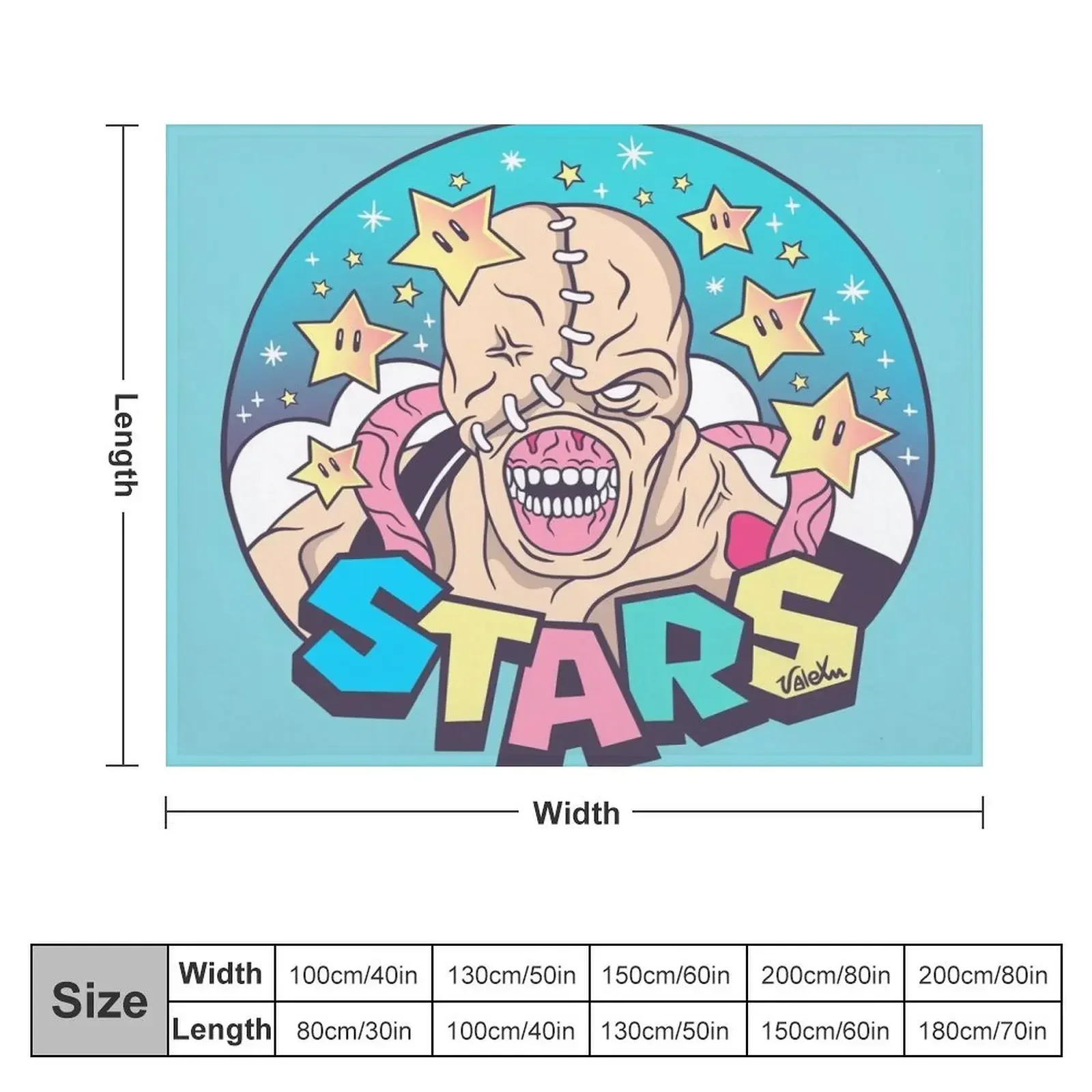 Nemesis - STARS Throw Blanket funny gift for sofa Flannel Fabric Cute Blankets