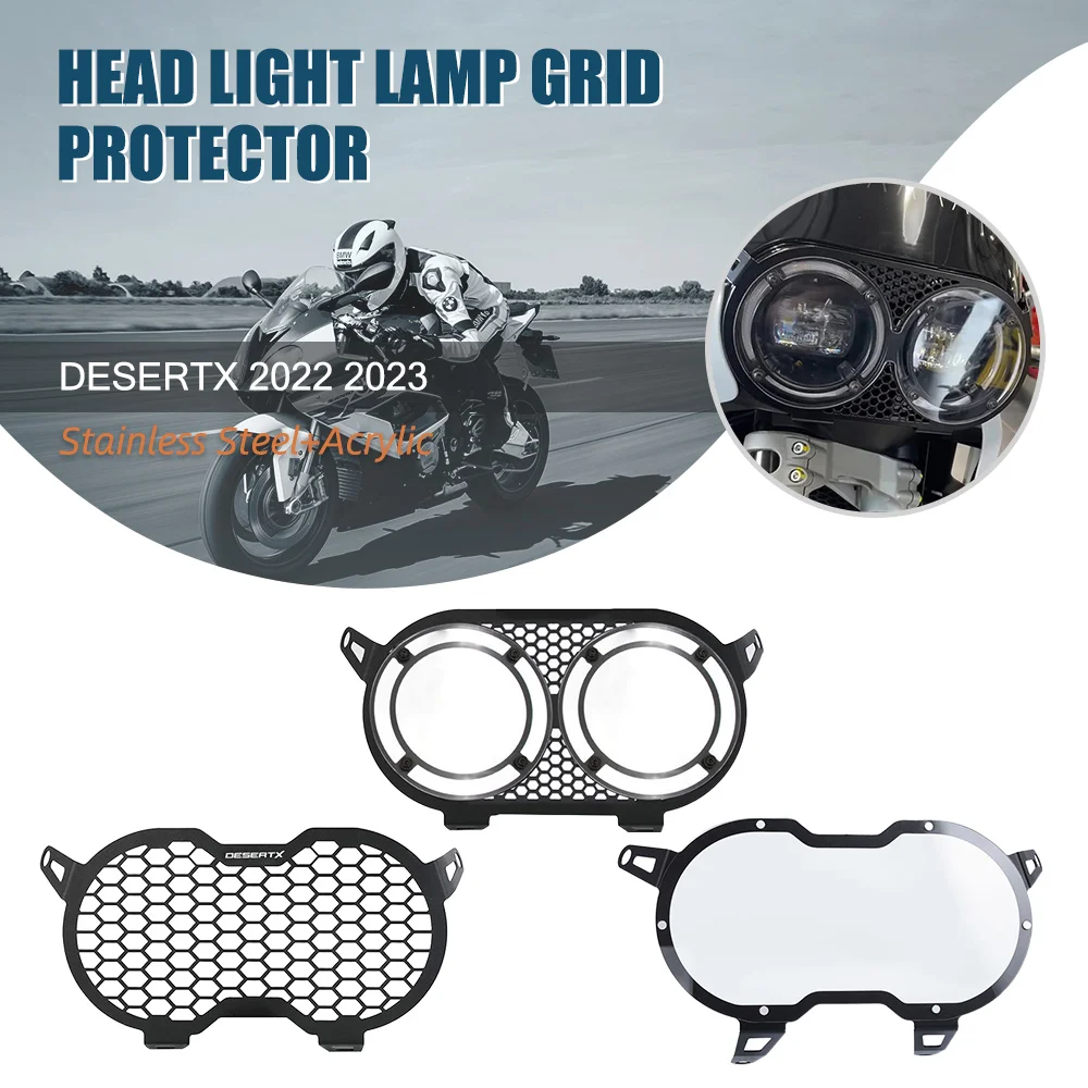 

New Motorcycle Accessories Front Headlight Guard Protector Head Light Lamp Cover Protector For Ducati DesertX Desert X 2022 2023