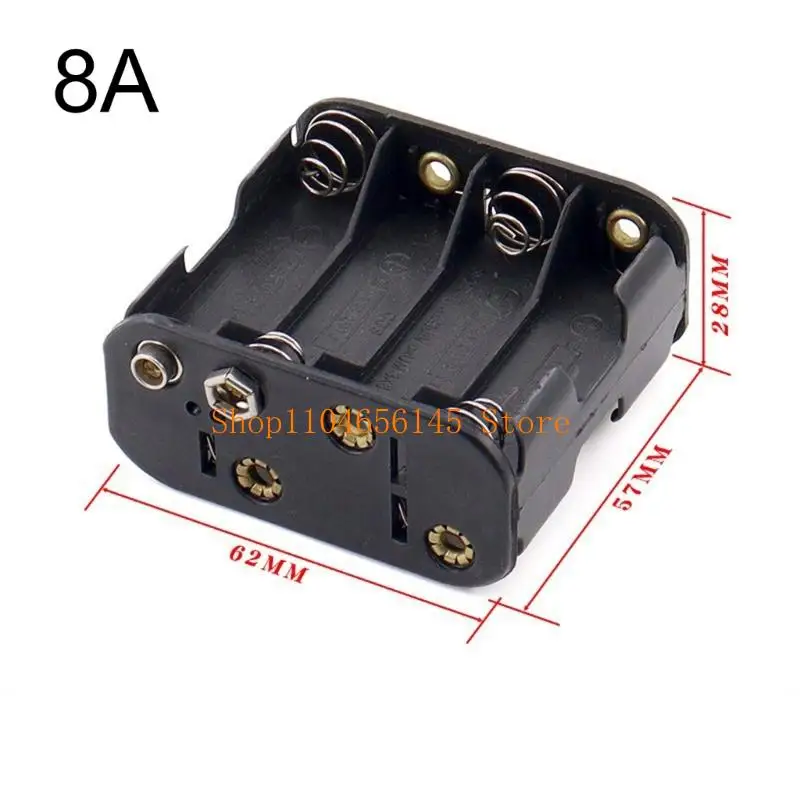 652F LR06 Size LR06 Battery Storage Box Case Holder Leads With 2/3/4/6/8 Slots Container Standard Batteries Charging Holder