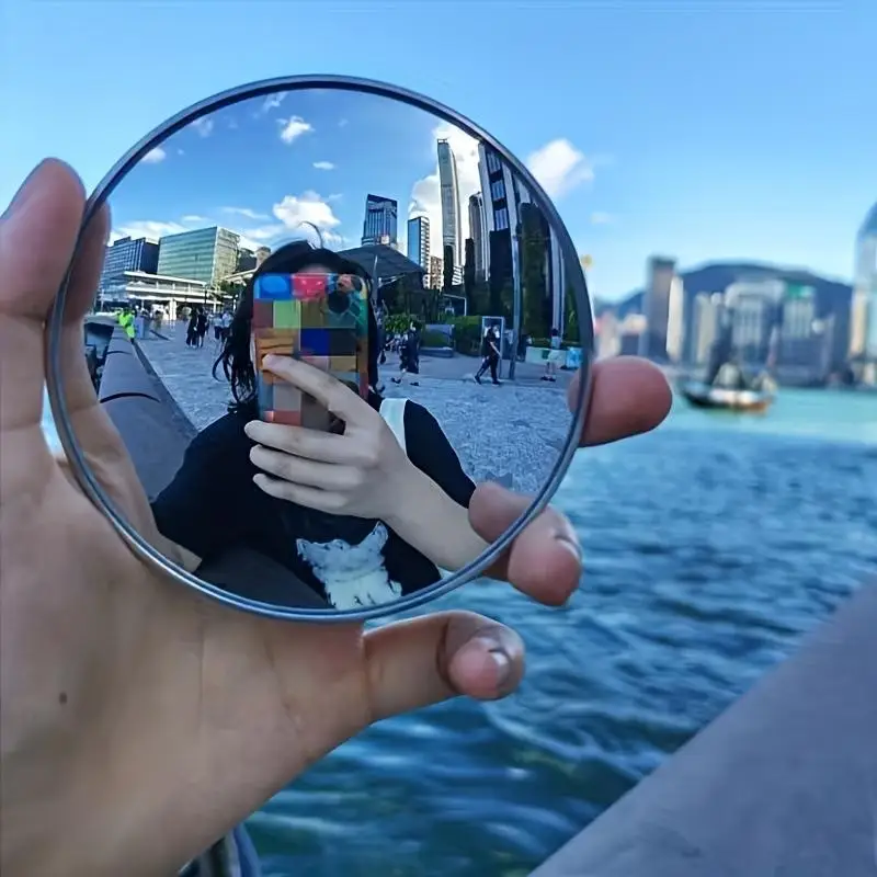 Portable Convex Travel Mirror - Wide-Angle Reflection, Compact Mini Selfie Mirror For Content Creators & Travel Gifts