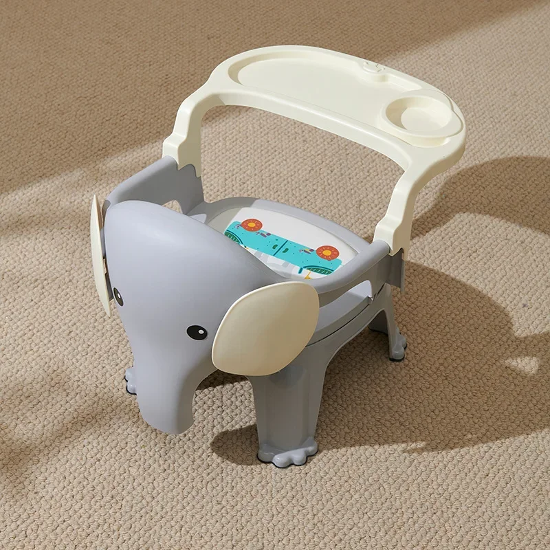 Multifunctional Folding Chair Cute Design Plastic Kindergarten Baby Safety Chair for Dining Fashion Stable Barking Chair