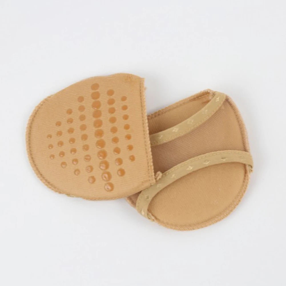 

Anti-clip Foot Insoles Peep-toe High Heel Forefoot Pads Cushion Gel Shoe Inserts Comfort Support Breathable Khaki Size S M