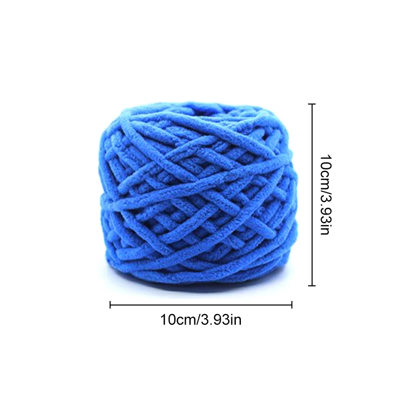 100g/Ball Chenille Knitting Chunky Yarn Soft Thick Ice Strip Line Hand Crochet Weaving Scarf Blanket Thread Needlework Crafts