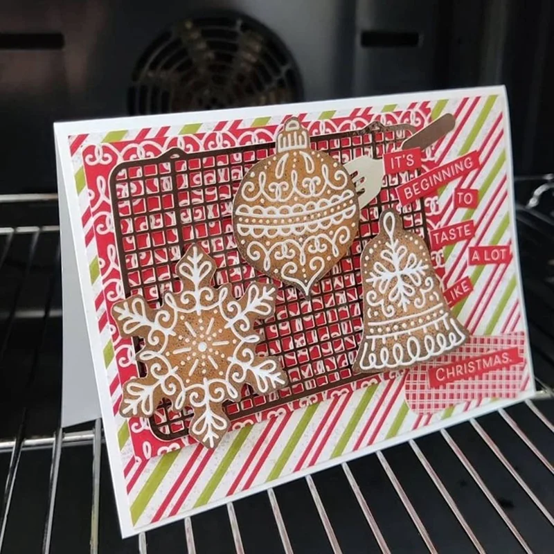 1 zestaw świątecznych świętych znaczków kwiatowych do wycinania matryc, matryc i znaczków dla DIY scrapbookingu kart dla tworzenie kartek
