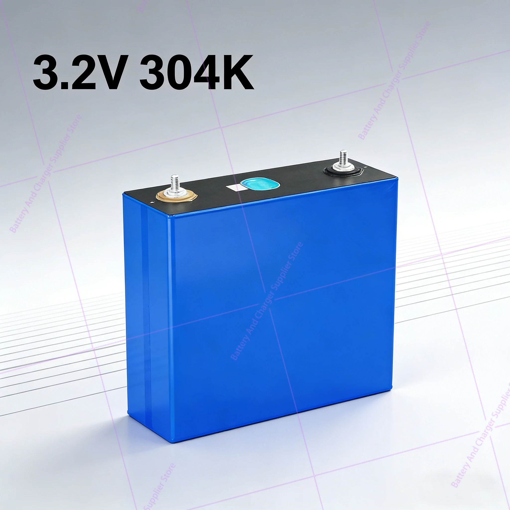3.2V 304Ah LiFePO4 Battery Deep Cycle Lithium Iron Phosphate Rechargeable Cell for  Boat Solar Home Backup Energy Storage System