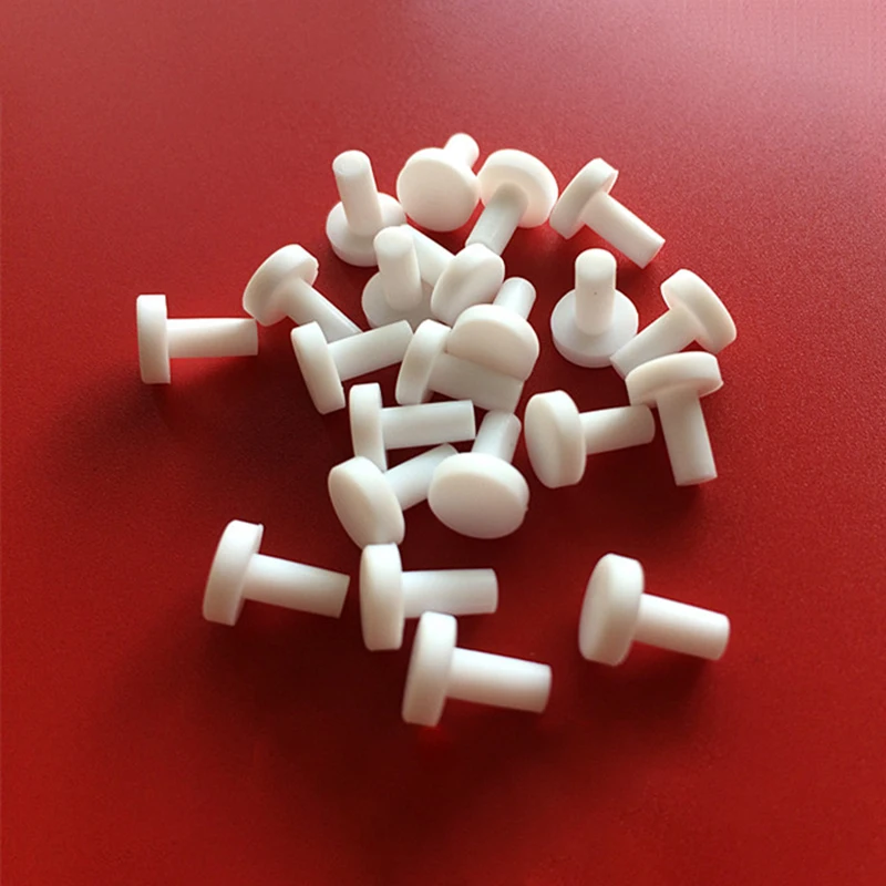 1-100pcs A=∮2.7~14mm White T-type Solid Silicone Rubber Plug Food Grade Rubber Stopper Sealing Plug Dustproof Rubber Cap