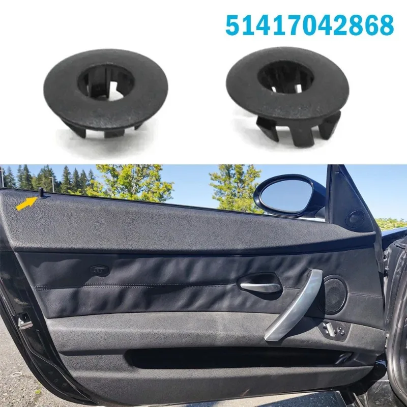 1/2Pcs Door Lock Pin Post Grommet Guide Trim Bezel For BMW Z4 E85 E86 03-08 51417042868 NEW