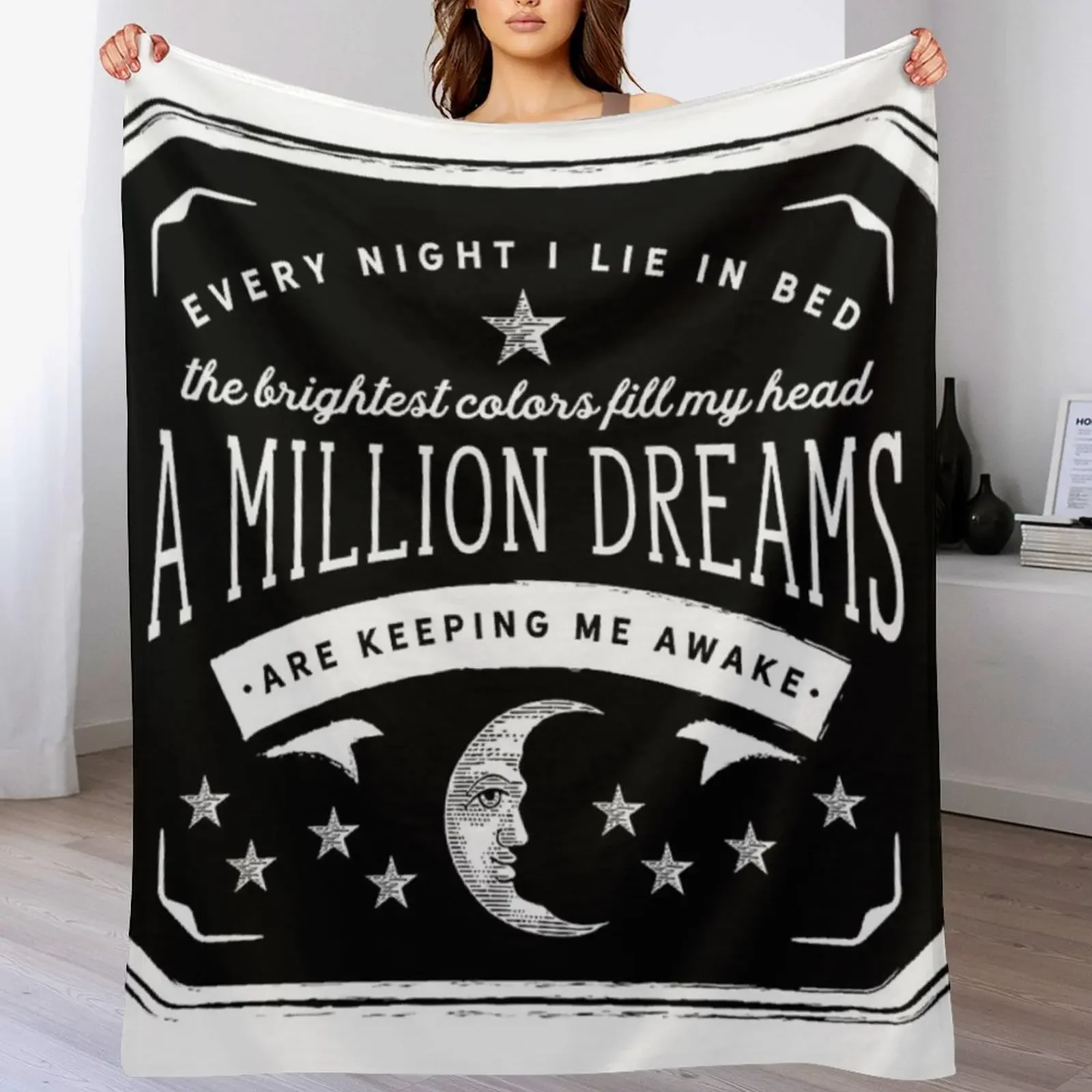 

A Million Dreams (The Greatest Showman) Throw Blanket Decorative Sofas Sofa Summer Beddings Shaggy Blankets