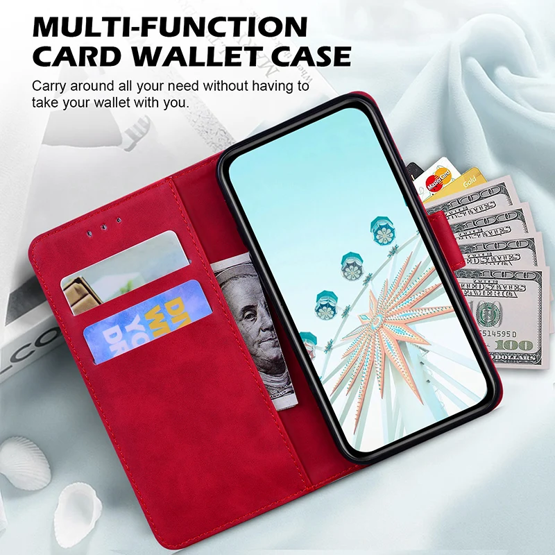 حافظة جلدية بفتحة للبطاقات لهاتف Realme Neo7 SE Note 60 70T Narzo 80 Lite 60x 60 50 30 Pro 5G N55 n53 محفظة حماية غطاء الهاتف