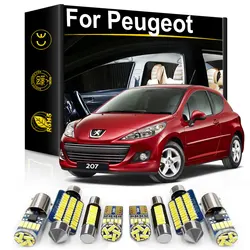 For Peugeot 207 307 308 208 206 106 107 108 1007 301 306 406 407 408 508 607 SW CC RCZ Accessories Interior LED Light Canbus