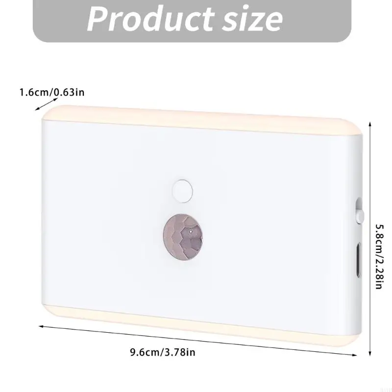 Portable USB Powered Night Light With 400mAh Battery And Auto On Off Feature USB Rechargeable Motion Sensors Lights M4YD view 4