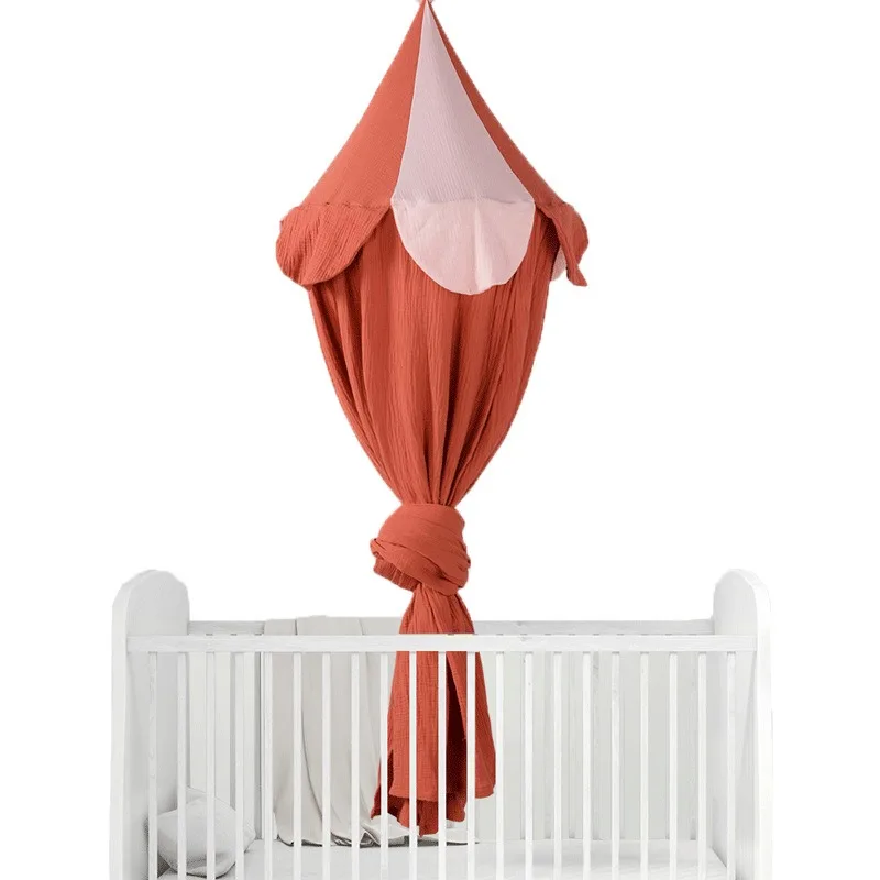 

Nordic dream bed mantle, pure cotton double-layer mosquito net, summer blackout bed curtain