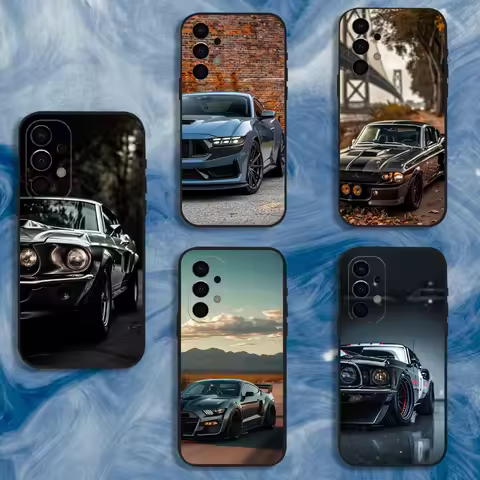 Classic Racing M-Mustang Phone Case For Samsung S25,S24,S21,S22,S23,S30,Ultra,S20,Plus,Fe,Lite,Note,10,9,5G Black Cover