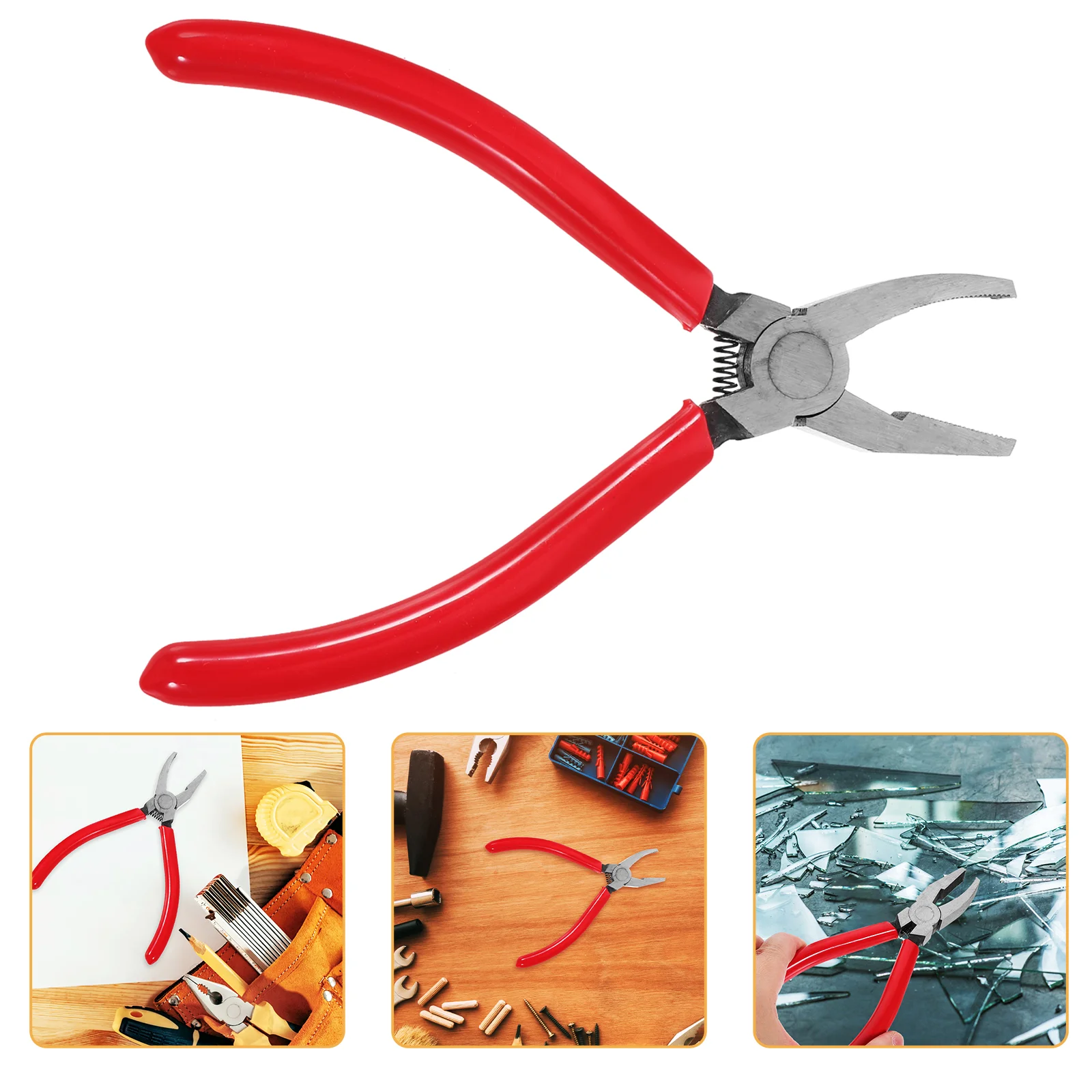 Stained Glass Pliers Mosaics Breaking Tool 6 Inch Glass Work Breaking Tool Accessory running pliers glass cutting tool