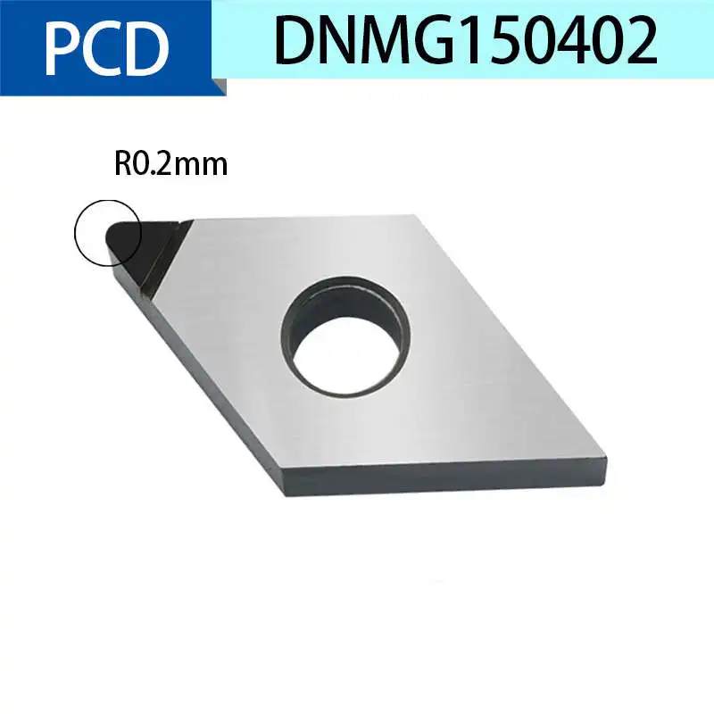 1PC CNMG120402 CNMG120404 CNMG120408 CNMG1204012 PCD External Turning Insert CNC Lather Cutter Tool