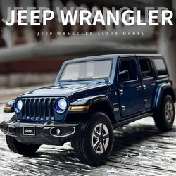 New 1:32 JEEPS Sahara Wrangler Simulation Toy Vehicles Model Sound and light Shock Absorbers Alloy Children Toys Collection Gift