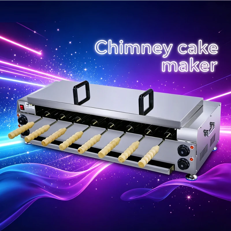 Commercial Bread Roll Machine Electric Chimney Cake Making Machine 110V 220V Bread Oven Hot Selling Snack