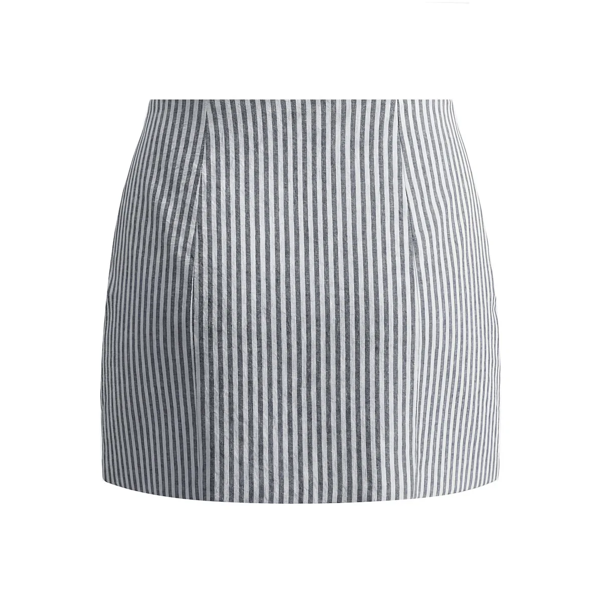 Grey And White Stripe Mini Skirt For Women High Waist For New French Style Sexy High Waist Bodycon Short Skirt Half Skirt P590