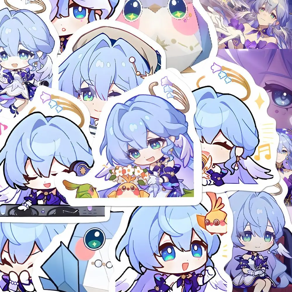 10/55/110Pcs Honkai: Star Rail Q-version Robin Stickers Anime Stickers Water Cup Phone Luggage Skateboard Waterproof Decals Gift