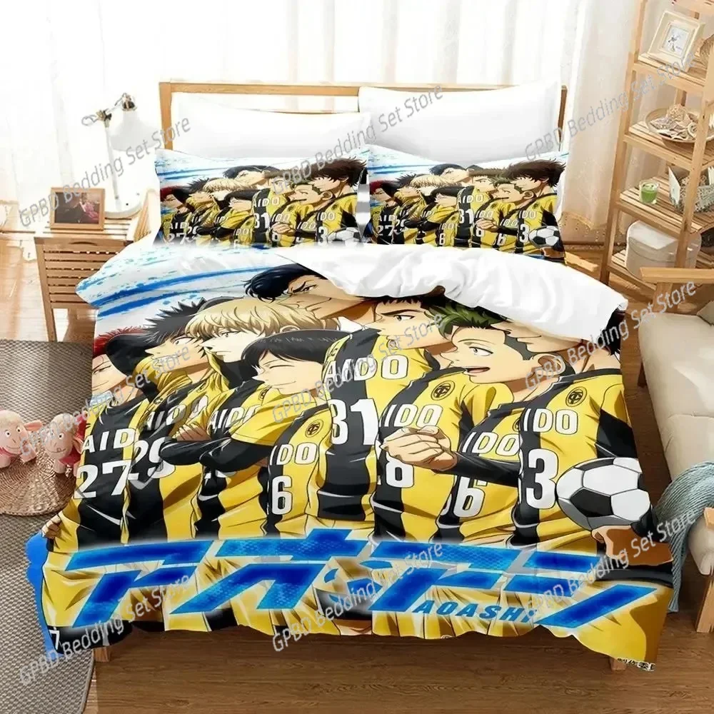 New 3d Print Anime Aoashi Ashito Aoi Bedding Set Duvet Cover Bed Set Quilt Cover Pillowcase Comforter king Queen Size Boys Adult 6