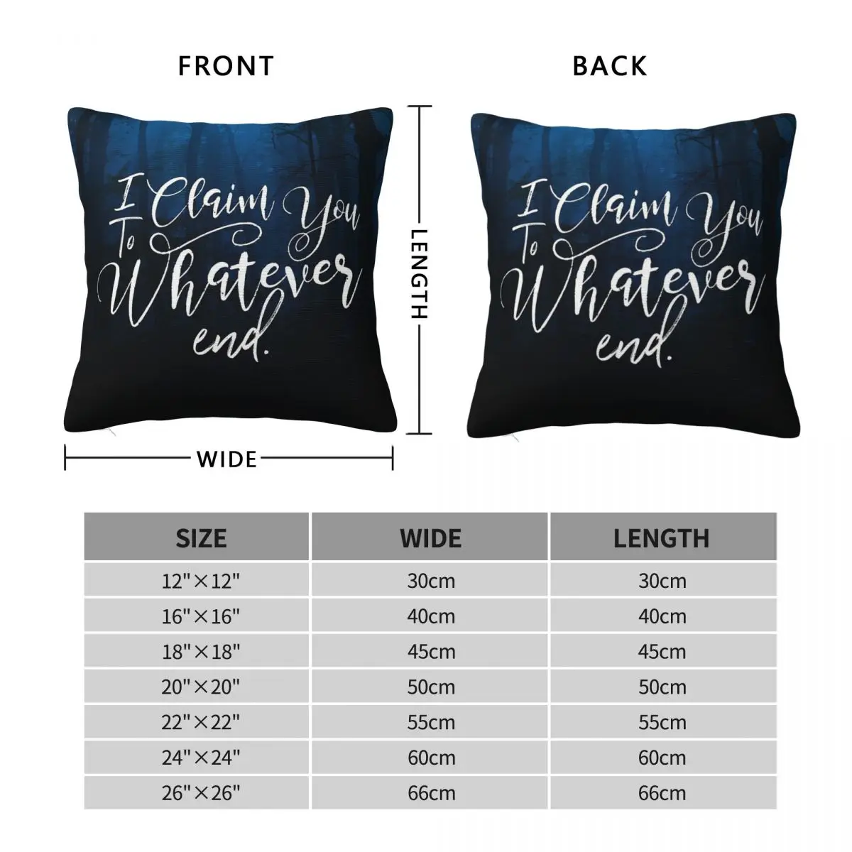 Throne Of Glass To Whatever End Pillowcase Polyester Linen Velvet Creative Zip Decorative Car Cushion Cover